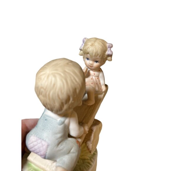 Homco Ceramic Children Playing Figurines 1406 Set of two Figurines - Picture 5 of 16
